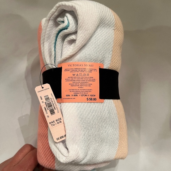 Victoria Secret Pink Terry Cloth Beach Gym Tote & Beach Blanket NWT - Picture 16 of 16